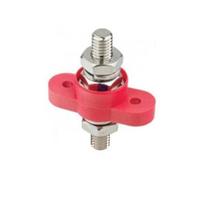 junction block single stud feed through red
